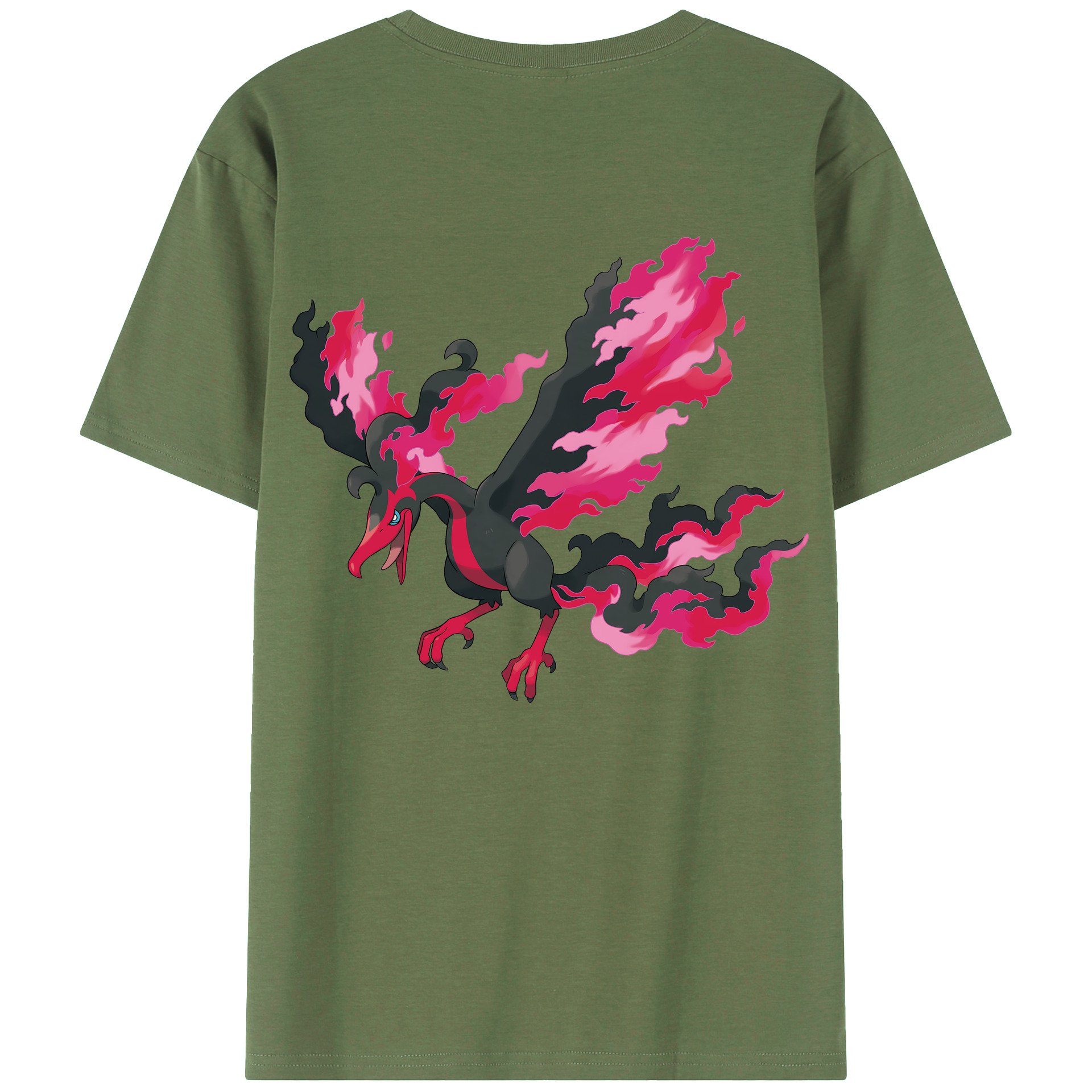 （画像用） ポケットモンスター Pokémon 綿100％ メンズ半袖Tシャツ（バックプリント） 通気性